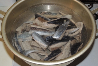 傷みが早いので新鮮なうちにボイルし、そこから様々な料理に展開するのがよいでしょう。そのまま味噌を入れて汁物にしてもヨシ、マヨネーズと玉ねぎを混ぜてシーチキン風にするもヨシ、身がパサパサしているので食べやすいように工夫します。